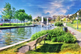 Montreal Old Port Park Area - Creative Stock Images and Animations for all your Needs at Budget Price.