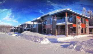 Nordic Village Condominium Resort in Winter - Creative Stock Images and Animations for all your Needs at Budget Price.