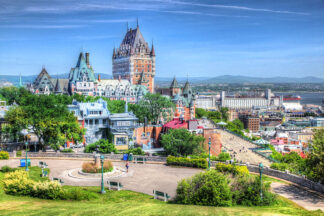 Quebec City Historic Chateau Frontenac - Creative Stock Images and Animations for all your Needs at Budget Price.