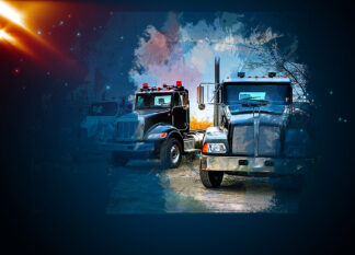 Truck Fleet Art Background - Creative Stock Images and Animations for all your Needs at Budget Price.