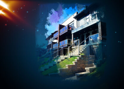 Inline Condos Art Background with Copy Space - Creative Stock Images and Animations for all your Needs at Budget Price.
