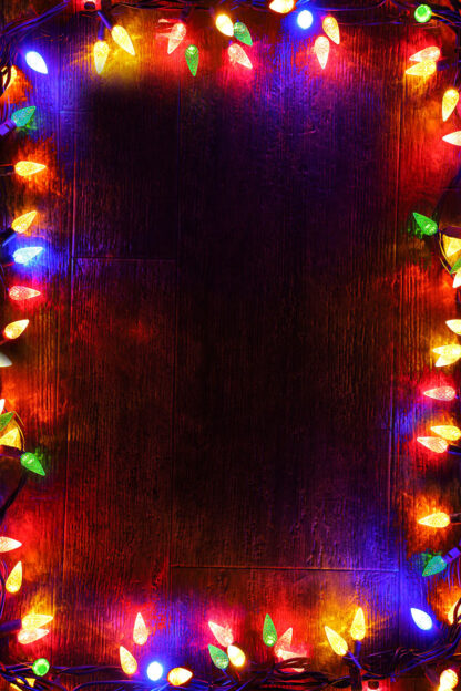 Christmas Lights Vertical Frame - Creative Stock Images and Animations for all your Needs at Budget Price.