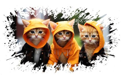 Cute Kittens Splash Artwork
